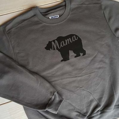 Ladies Crew Neck Sweatshirt - Mama Bear