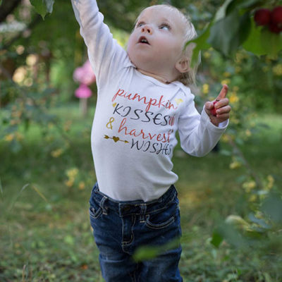 Pumpkin Kisses and Harvest Wishes - Onesie or T-shirt