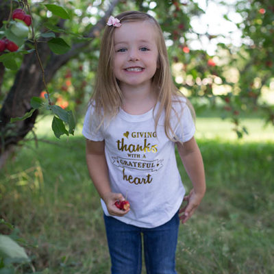 Giving Thanks with a Grateful Heart - Onesie or T-shirt