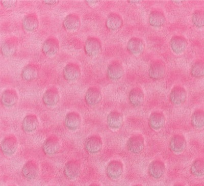 Minky Dimple Dot- Hot Pink