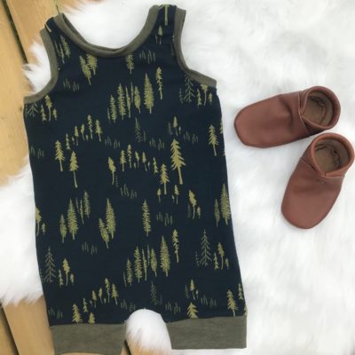 Rascal Romper - Forest with Olive