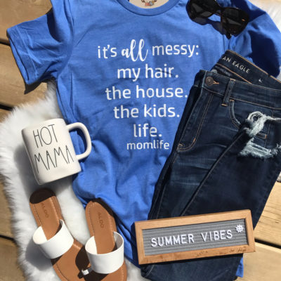 Ladies T-shirt - Its all messy