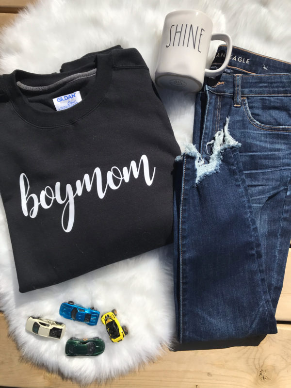 Ladies Crew Neck Sweatshirt - boymom