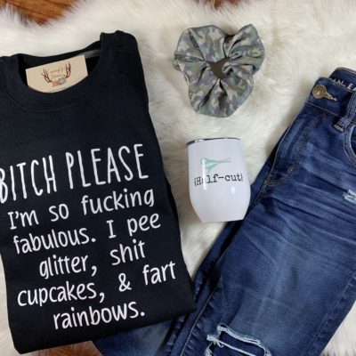 Ladies Crew Neck Sweatshirt - B**** Please