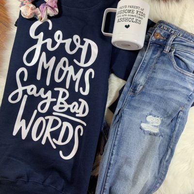 Ladies Crew Neck Sweatshirt - Good Moms