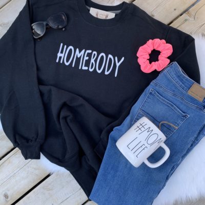 Ladies Crew Neck Sweatshirt - HOMEBODY
