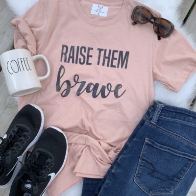 Ladies T-shirt- RAISE THEM BRAVE