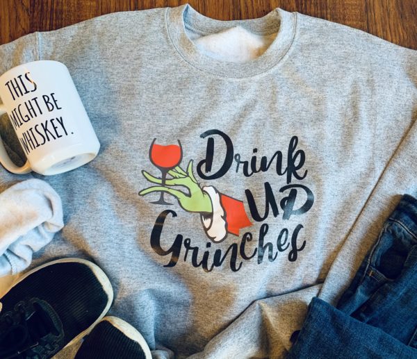 Ladies Crew Neck Sweatshirt - Grinches