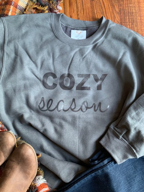 Ladies Crew Neck Sweatshirt - COZY season