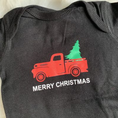 Kids T-shirt/Onesie- Merry Christmas Truck