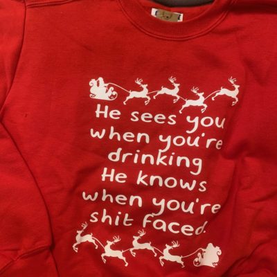 Ladies Crew Neck Sweatshirt - Sh*t Faced