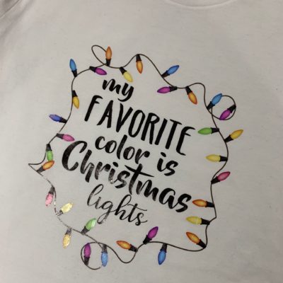 Ladies T-shirt - Christmas Lights