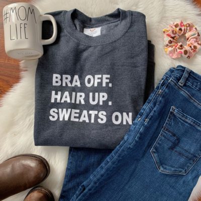 Ladies Crew Neck Sweatshirt - BRA OFF.
