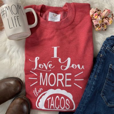Ladies Crew Neck Sweatshirt - Tacos