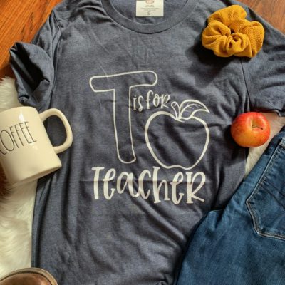Ladies T-shirt - T is for Teacher