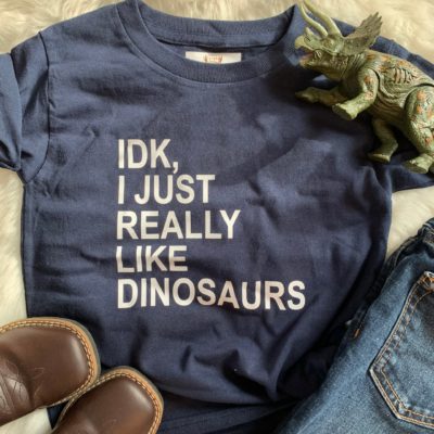 Kids T-shirt/Onesie- IDK, Dinosaurs