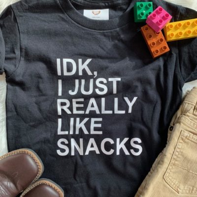 Kids T-shirt/Onesie- IDK, Snacks