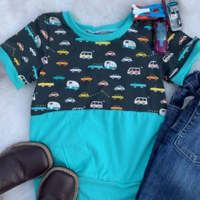 T-Shirt - Vehicles with Teal