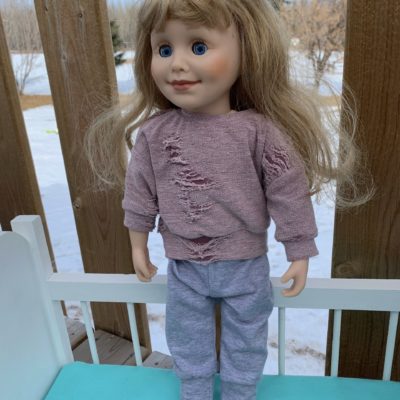 Doll Shirt - Distressed Purple