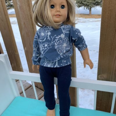 Doll Shirt - Blue Floral