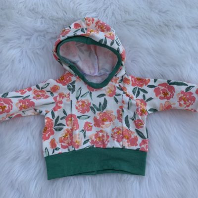 Doll Hoodie - Sage Floral