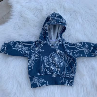 Doll Hoodie - Blue Floral