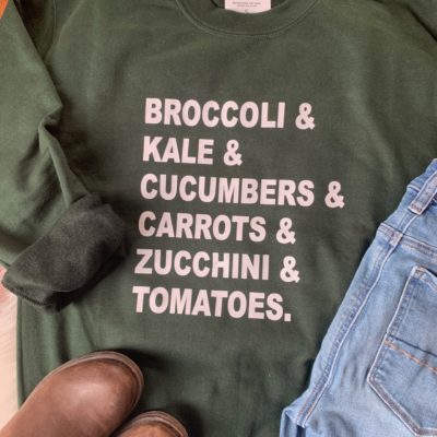 Ladies Crew Neck Sweatshirt - Broccoli...