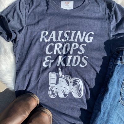 Ladies T-shirt - Raising Crops & Kids