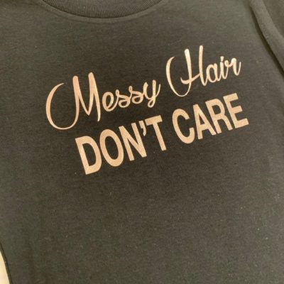 Kids T-shirt/Onesie- Messy Hair Don't Care