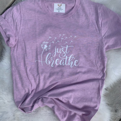 Ladies T-shirt - just breathe