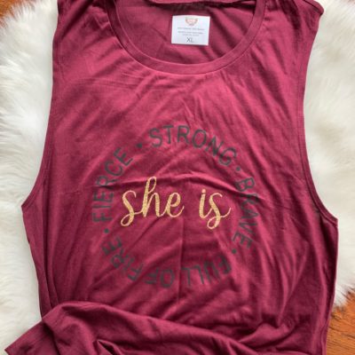 Ladies Tank Top - she is...