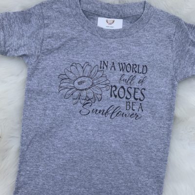 Kids T-shirt/Onesie- Be a Sunflower