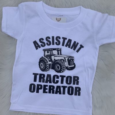 Kids T-shirt/Onesie- Assistant Tractor