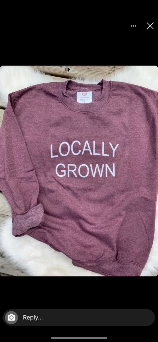 Ladies Crew Neck Sweatshirt - Locally Grown