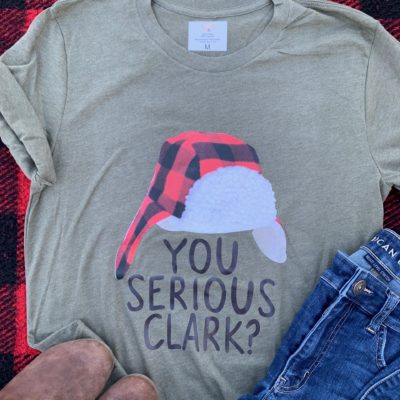 Ladies T-shirt - you serious clark?