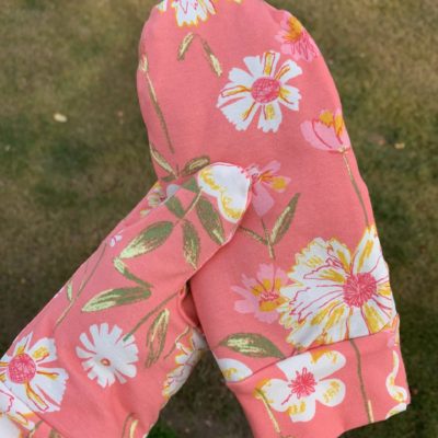 Mittens- Pink Floral