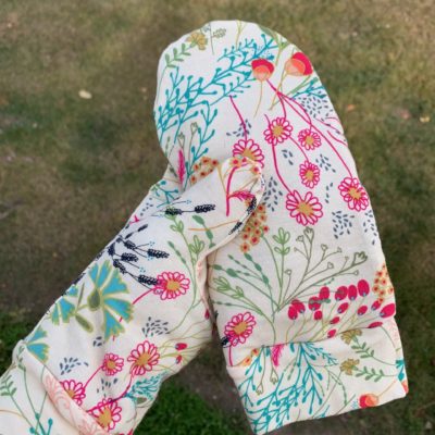 Mittens- Cream Wildflower