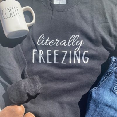 Ladies Crew Neck Sweatshirt - literally freezing