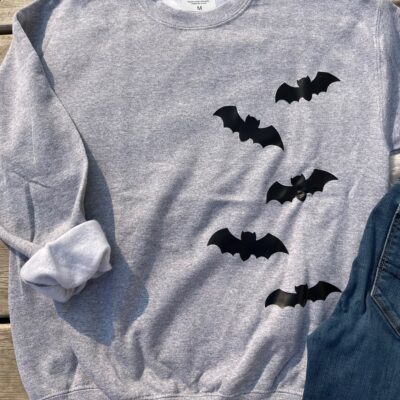 Ladies Crew Neck Sweatshirt - Bats