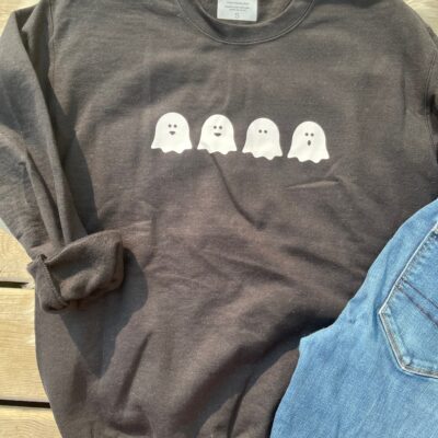 Ladies Crew Neck Sweatshirt - ghosts