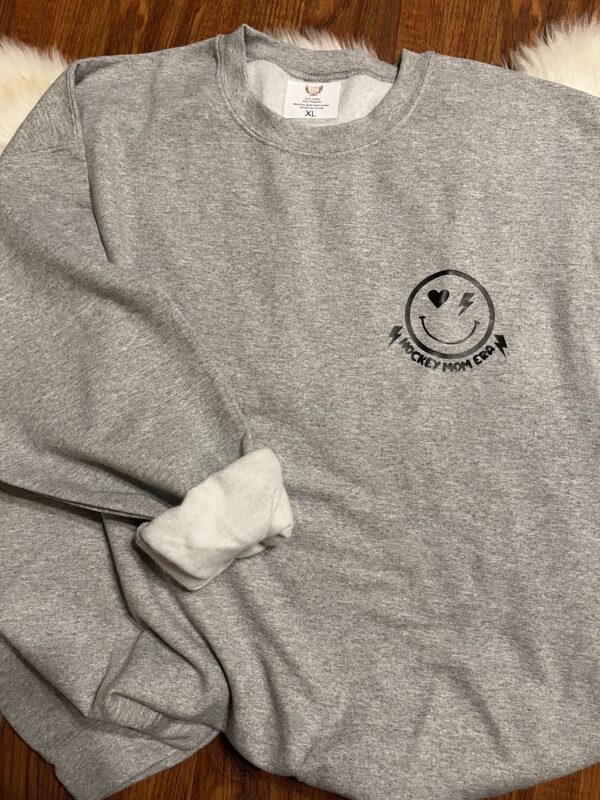 Ladies Crew Neck Sweatshirt - Hockey Mom Era - Image 2