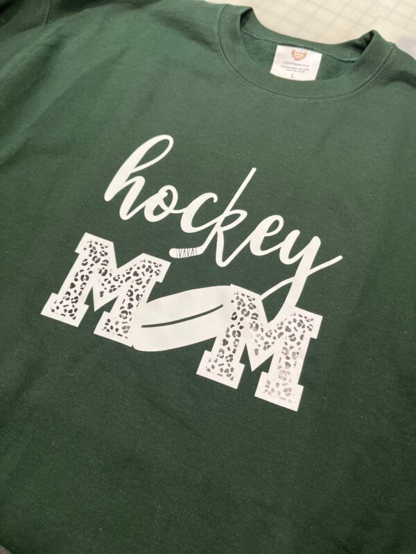 Ladies Crew Neck Sweatshirt - hockey MOM