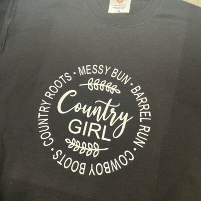 Ladies Crew Neck Sweatshirt - country GIRL