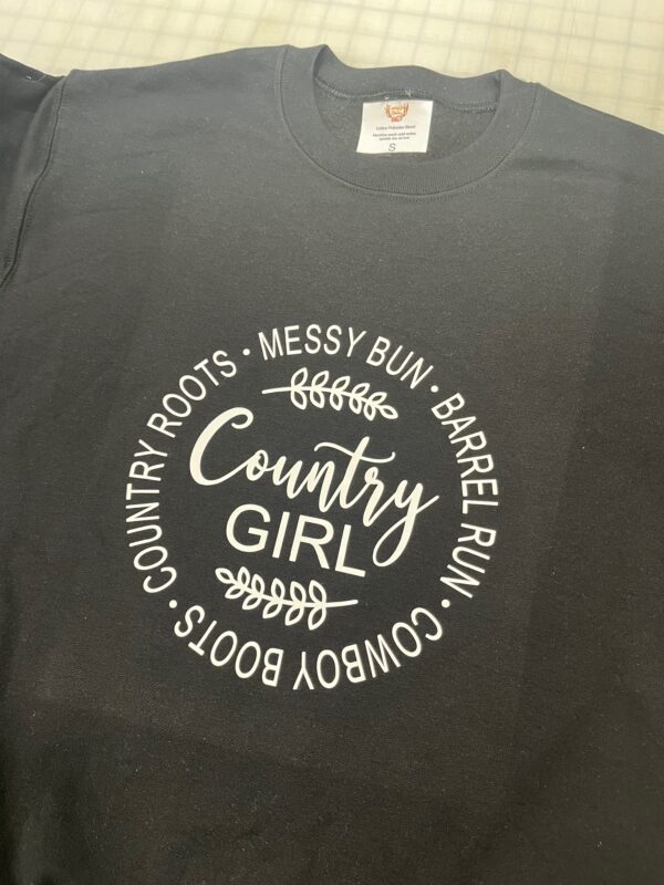 Ladies Crew Neck Sweatshirt - country GIRL
